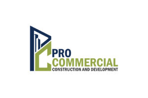 Pro Commercial Construction and Development Logo design