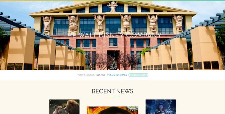 Walt Disney's WordPress Website