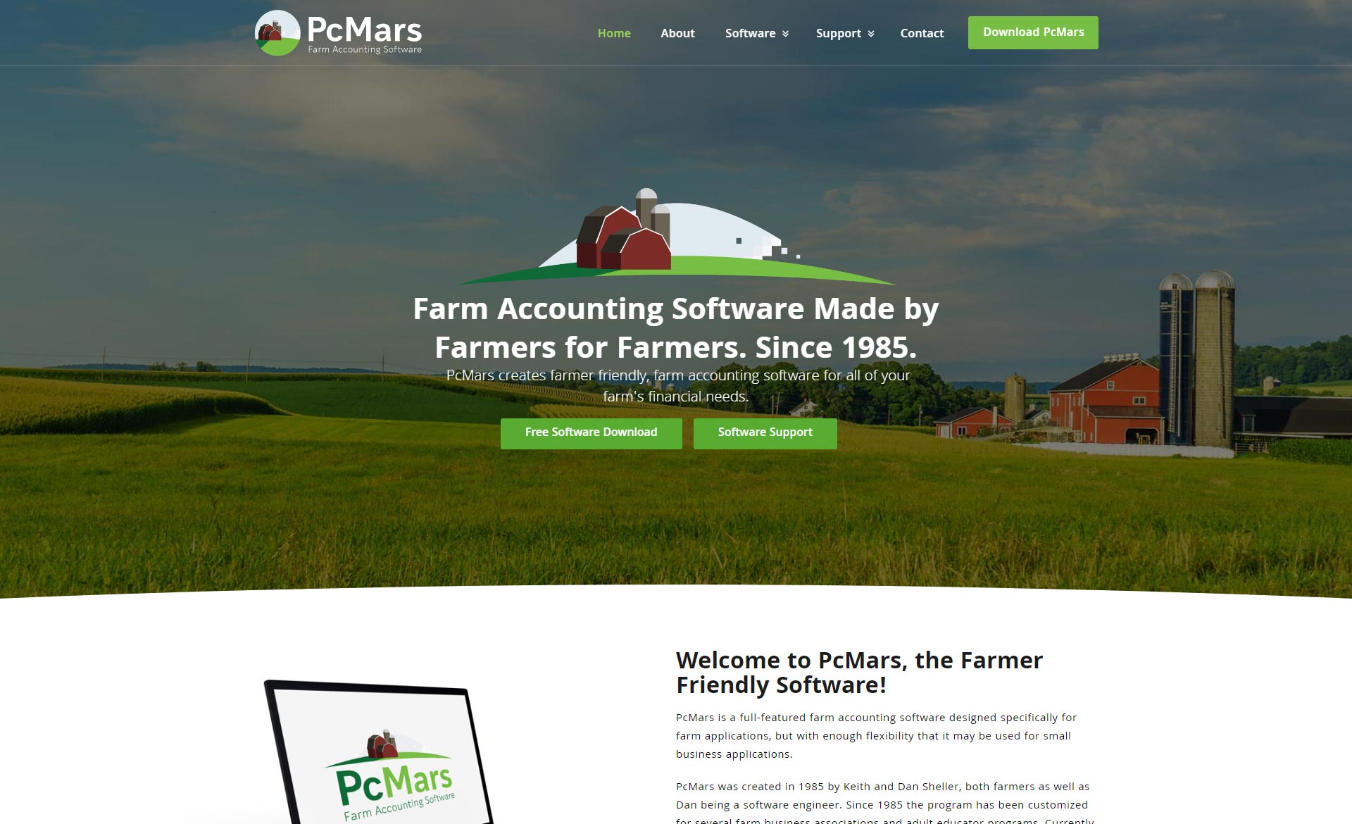 pcmars-homepage-screenshot