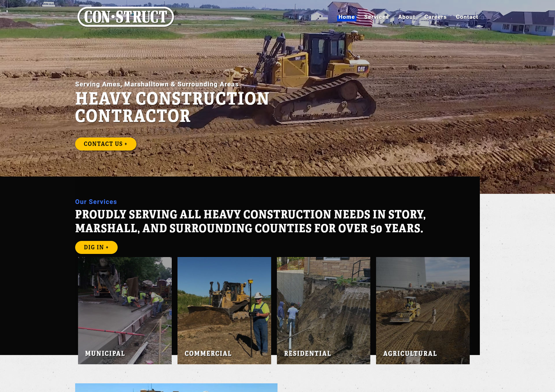 Construct Iowa Website Screenshot
