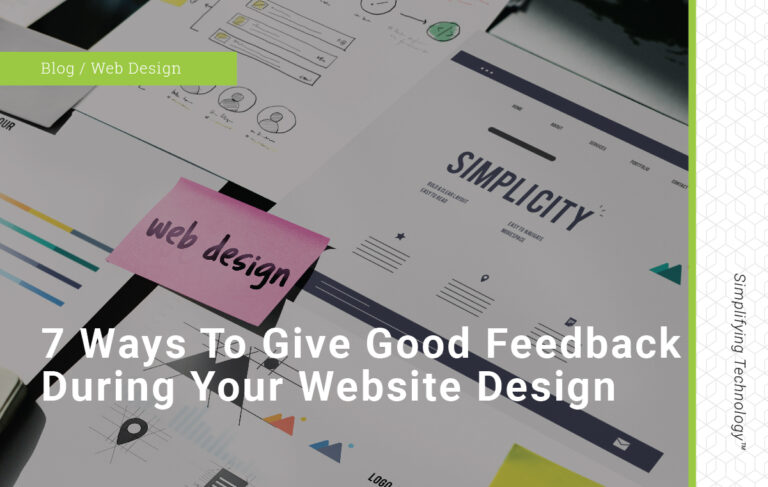 Blog Post Image: 7 ways to give good feedback during your website design