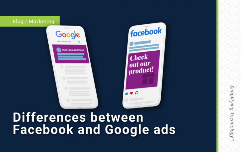 difference between facebook and google ads