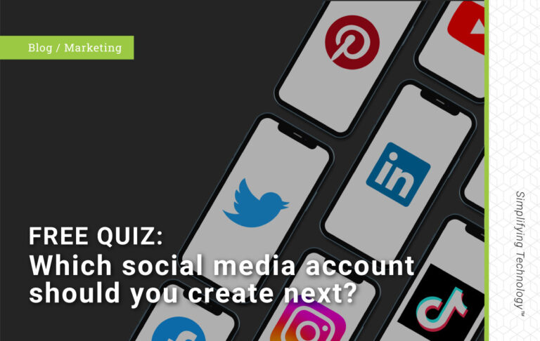 free quiz which social media account should you create next