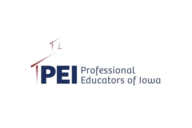 Professional Educators of Iowa logo design