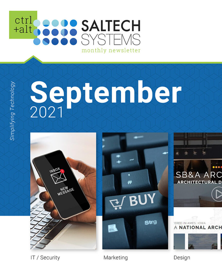 September 2021 Newsletter: It/Security, Marketing, And Design