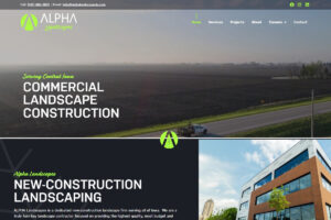 Alpha Landscapes Website screenshot