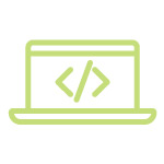 laptop code icon
