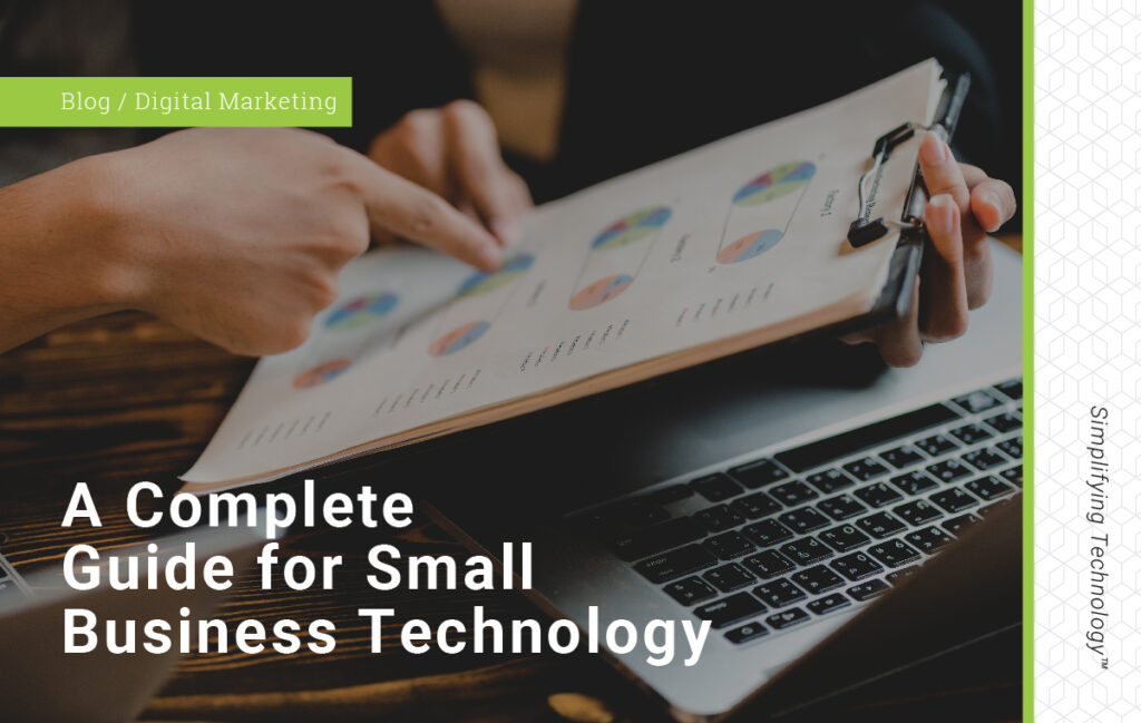Blog post graphic: a complete guide for small business technology