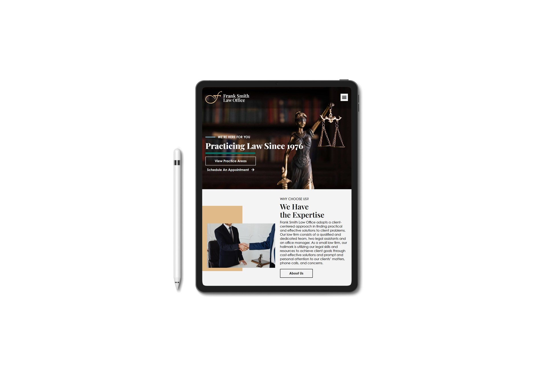 frank-smith-law-office-homepage-tablet