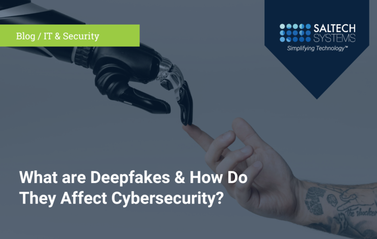 Blog image about deepfakes and how they affect cybersecurity.