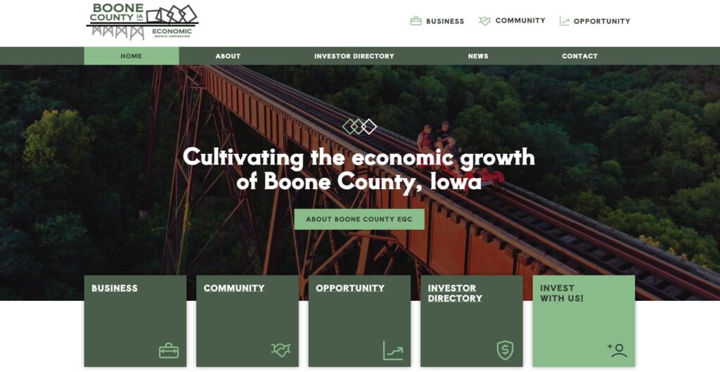 Boone County Economic Growth homepage