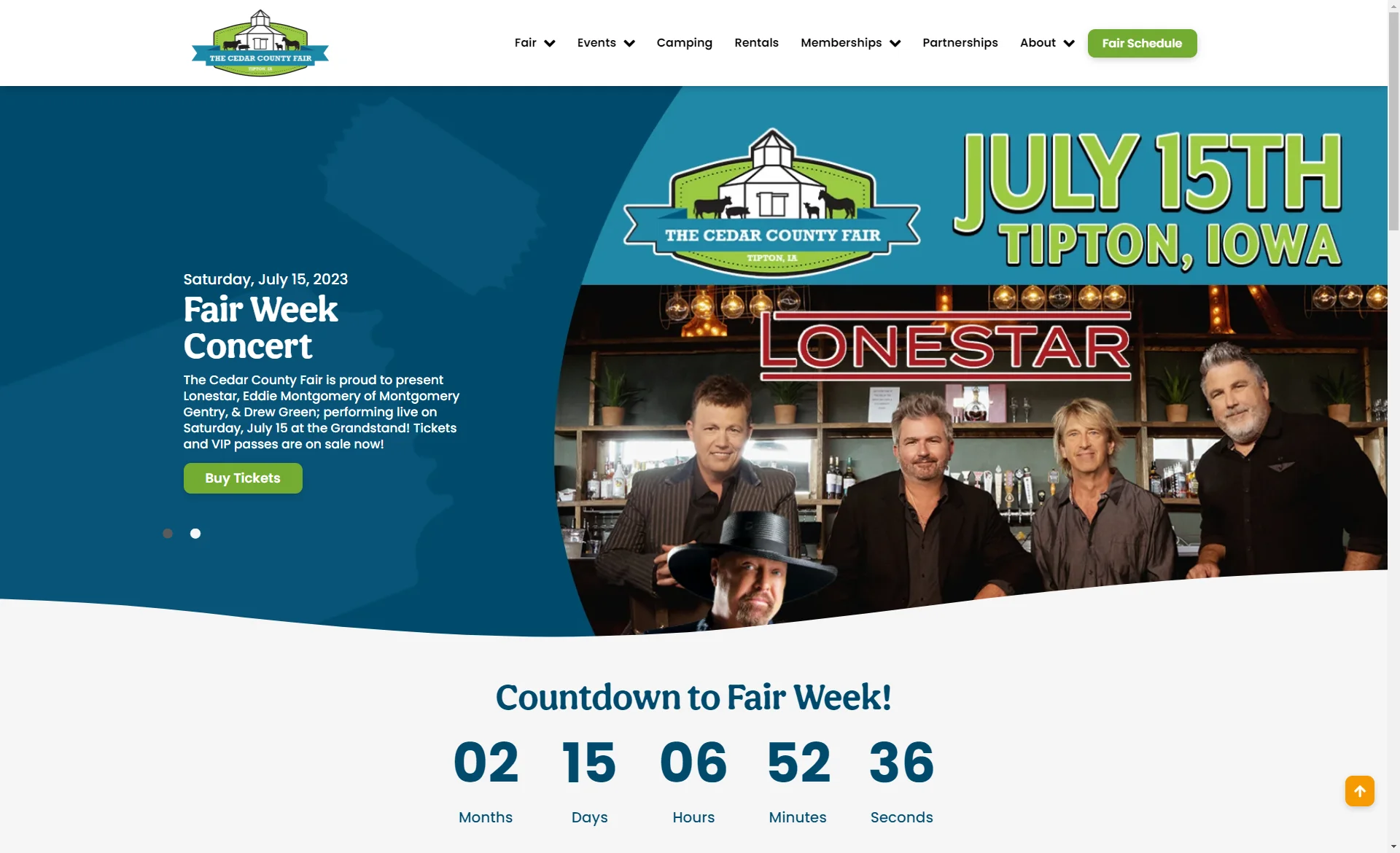 cedar-county-fair-website-screenshot