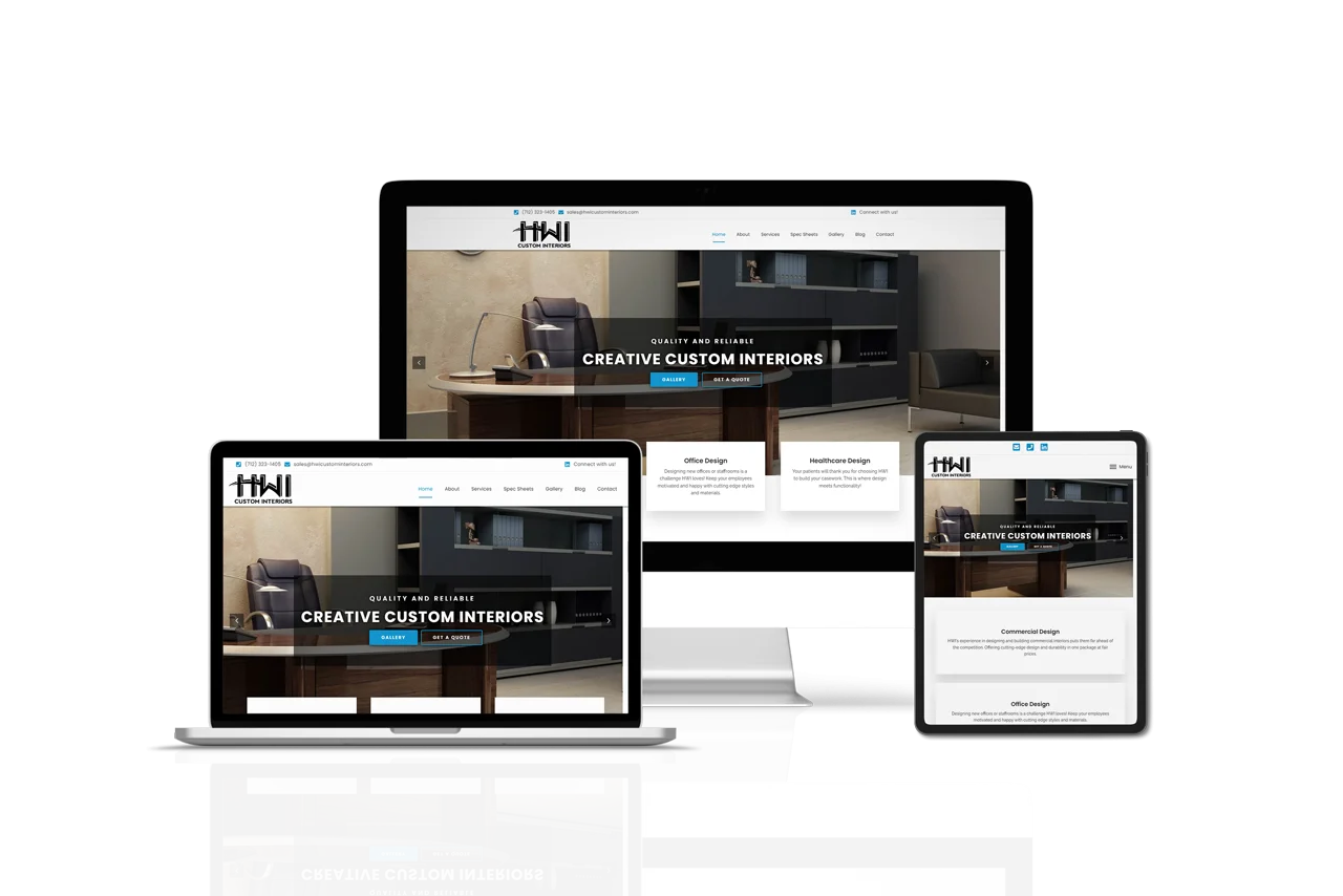 hwi-custom-interiors-web-design-mockup