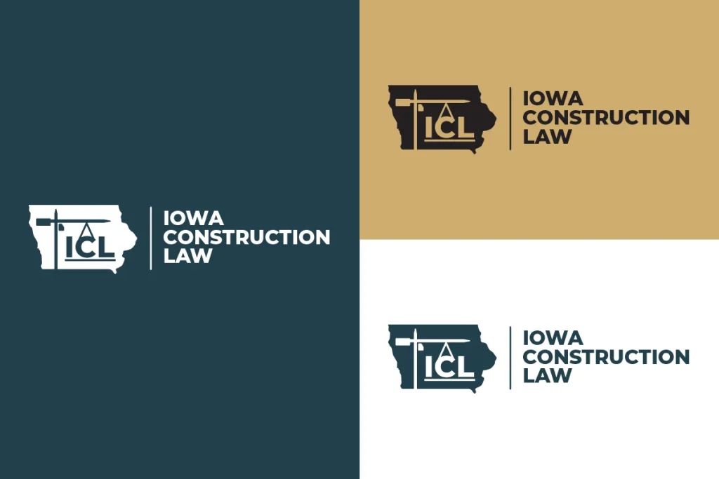 Iowa Construction law logo brand guide