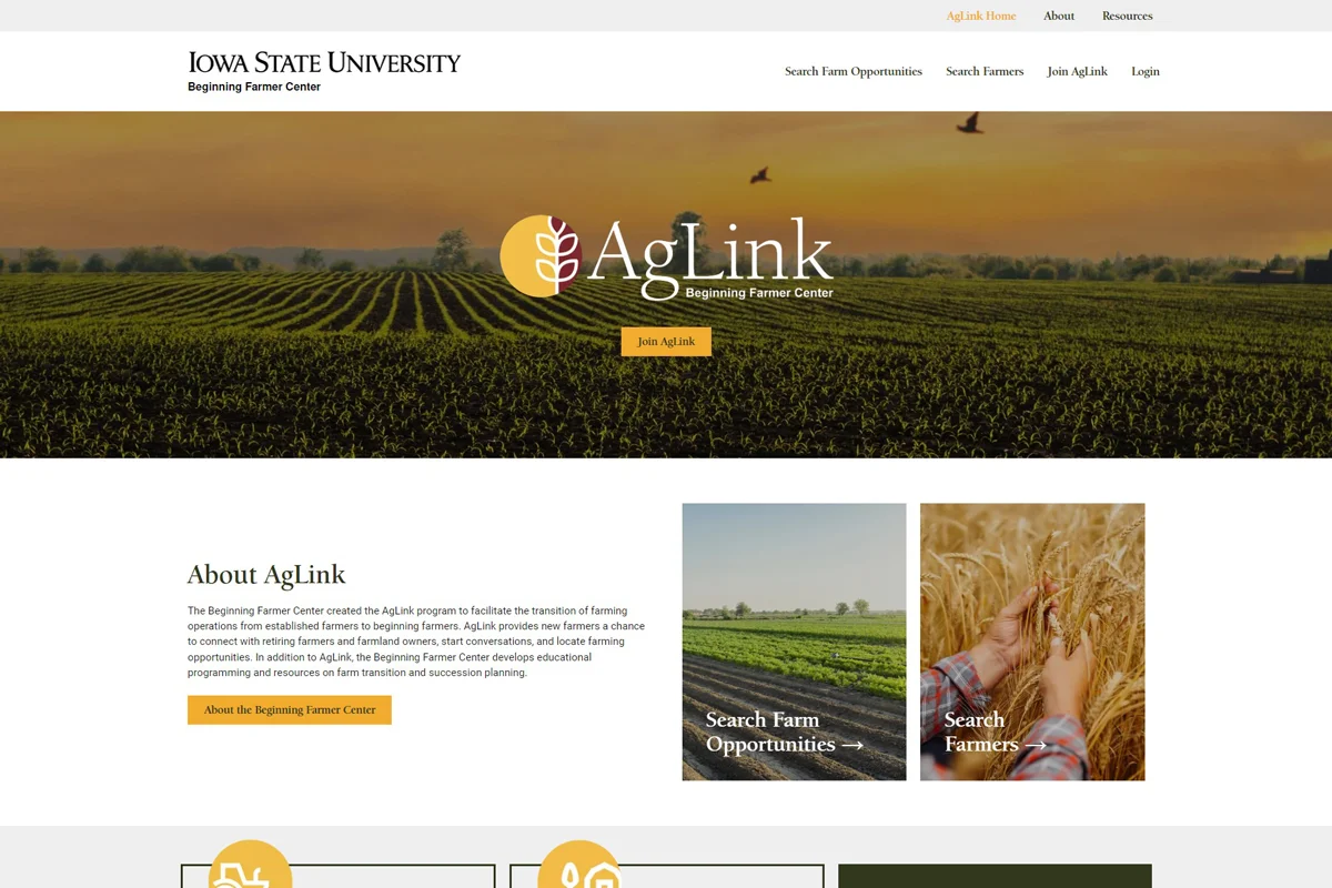 AgLink website screenshot