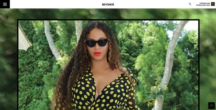 Beyoncé's WordPress Website