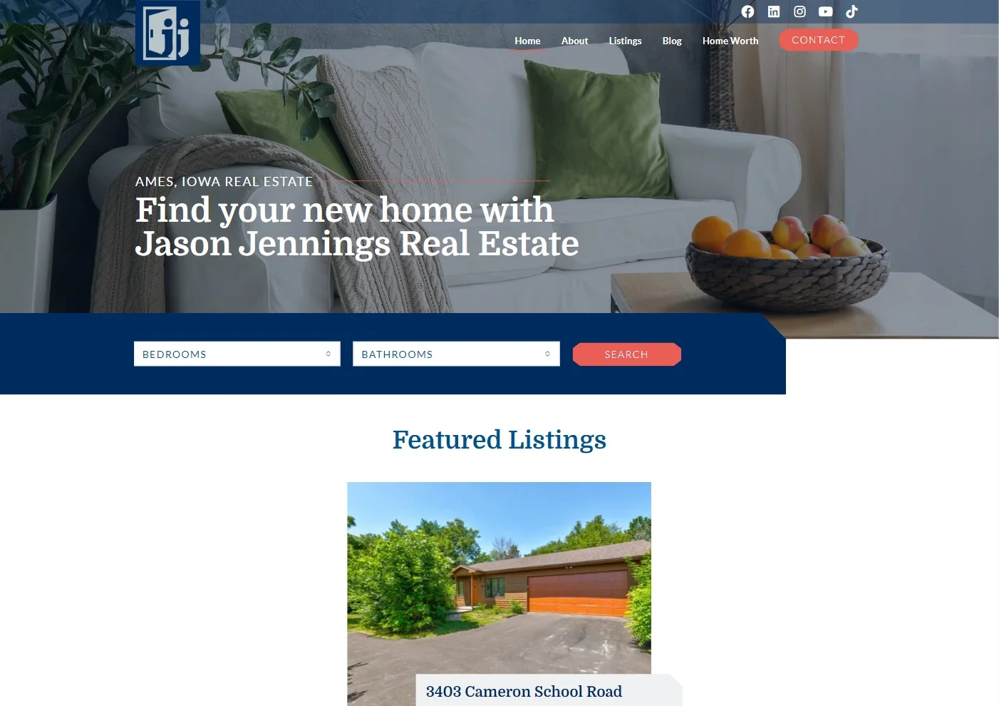 Jason Jennings homepage screenshot