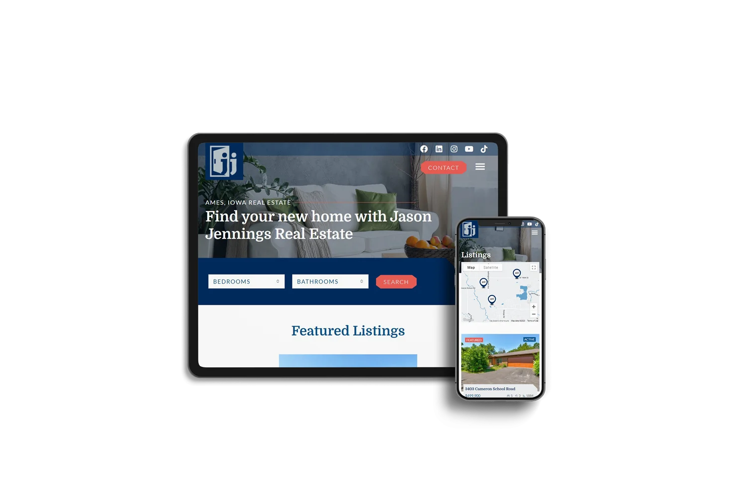 Jason Jennings Real Estate Website Mockup